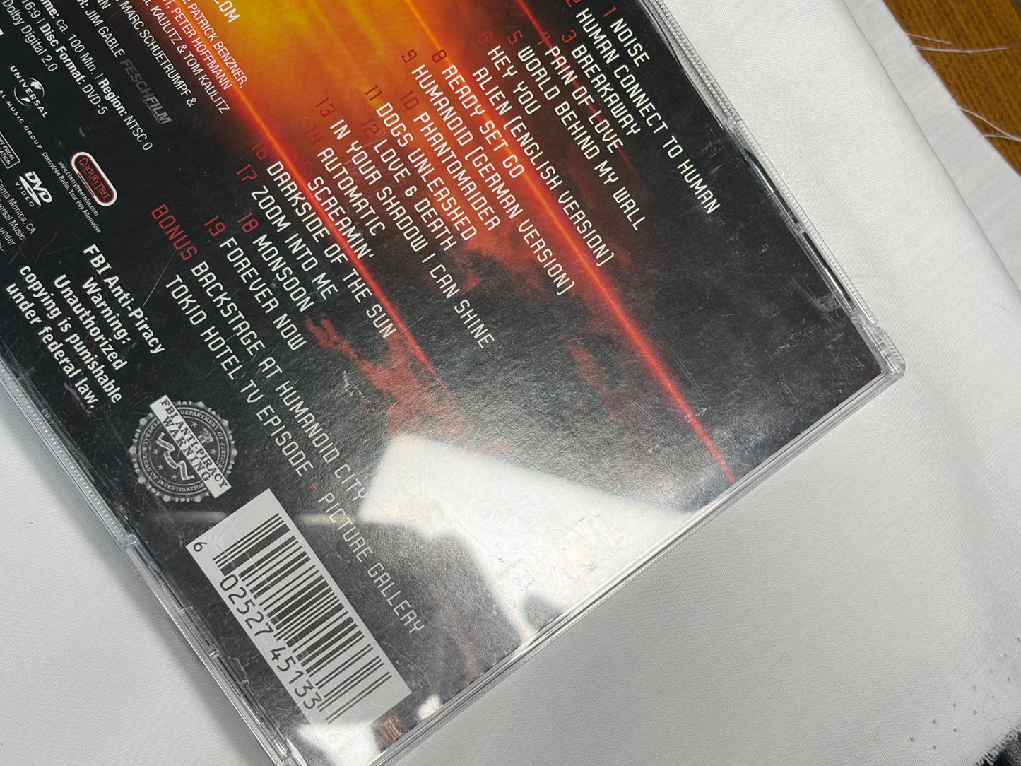Tokio Hotel Humanoid City Live CD DVD Set 2010 Interscope Universal Milan Performance