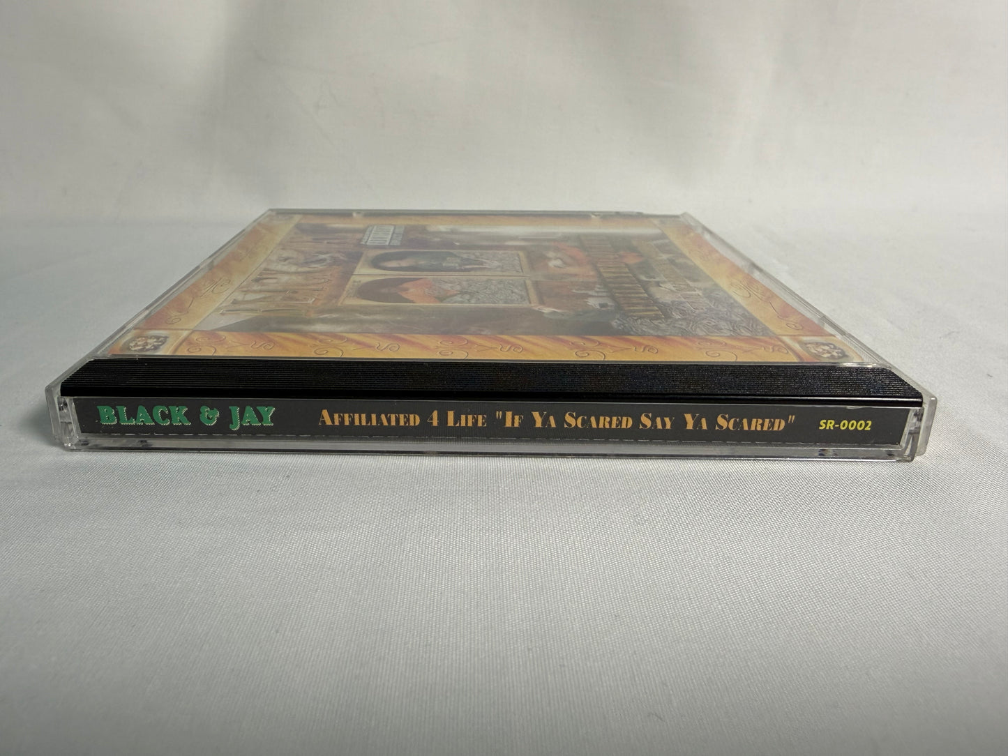 Black & Jay Affiliated 4 Life If Ya Scared Say Ya Scared CD 1998 Sharp Records OG Press Gangsta Rap