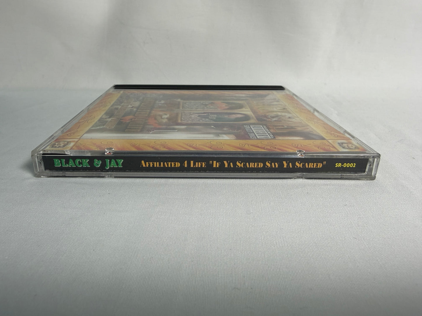 Black & Jay Affiliated 4 Life If Ya Scared Say Ya Scared CD 1998 Sharp Records OG Press Gangsta Rap