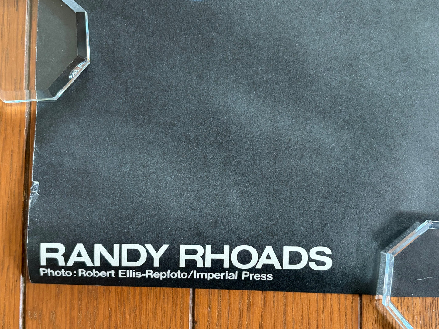 Randy Rhoads CBS SONY Promo Poster Japan A1 Ozzy Osbourne 1980s Not For Sale Vintage Memorabilia