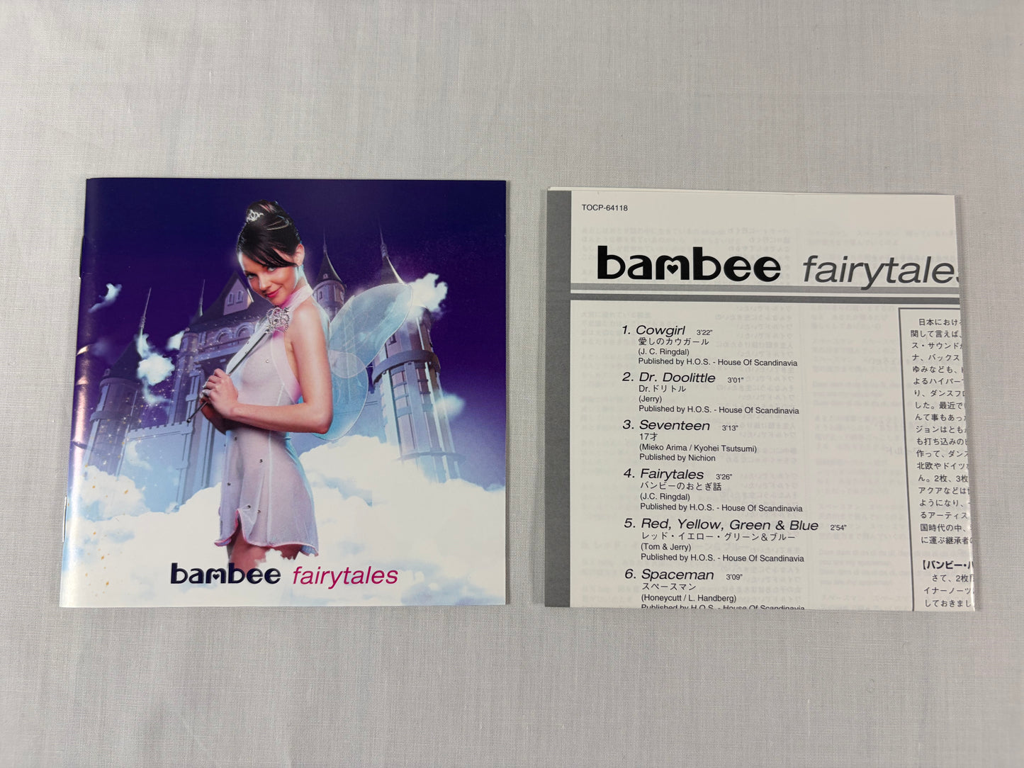 Bambee Fairytales Japan CD Album 2001 TOCP-64118 Dancemania Toshiba EMI w/ OBI Bonus Track