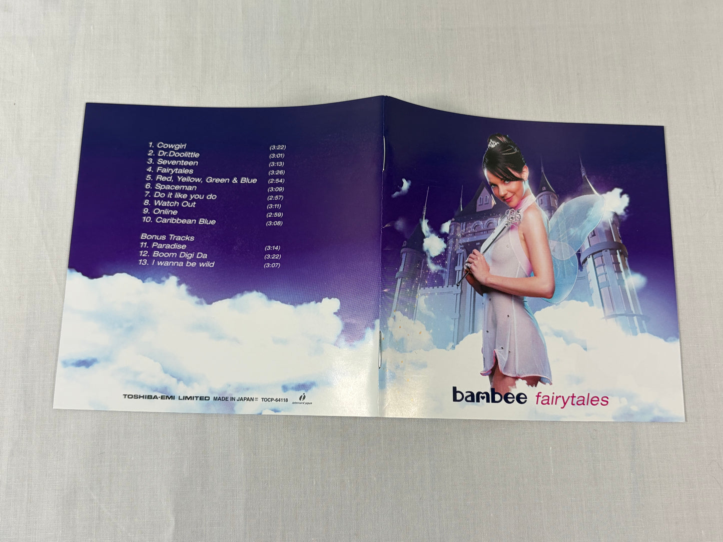 Bambee Fairytales Japan CD Album 2001 TOCP-64118 Dancemania Toshiba EMI w/ OBI Bonus Track