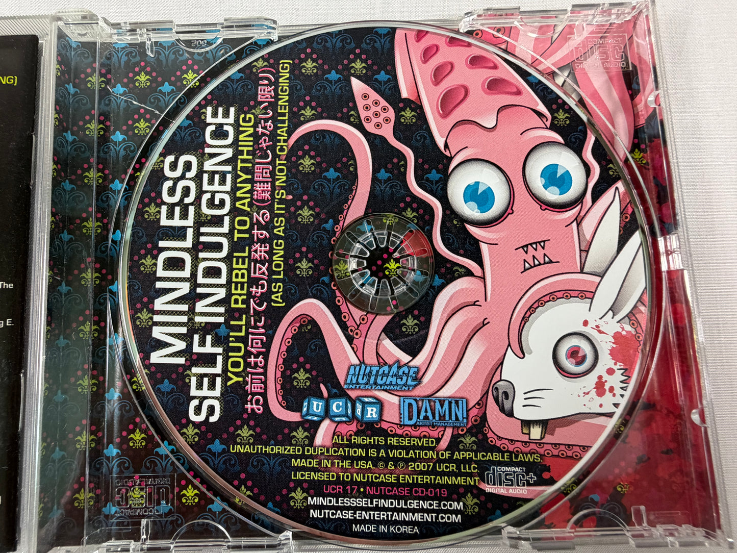 Mindless Self Indulgence You'll Rebel To Anything Japan CD w/ OBI 2007 Bonus Track Enhanced