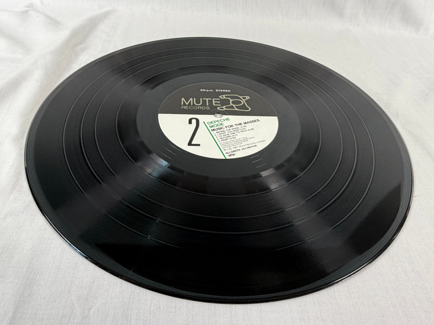 Depeche Mode Music For The Masses LP Vinyl Record 1987 Japan Press ALI-28070 w/ OBI & Insert