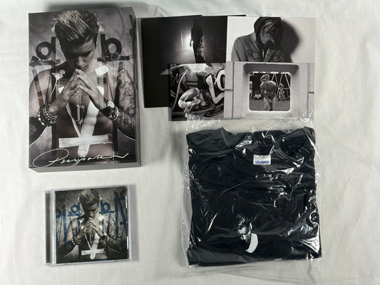 Justin Bieber Purpose Limited Fan Box Edition CD Box Set w/ Sealed T-Shirt Postcards Def Jam