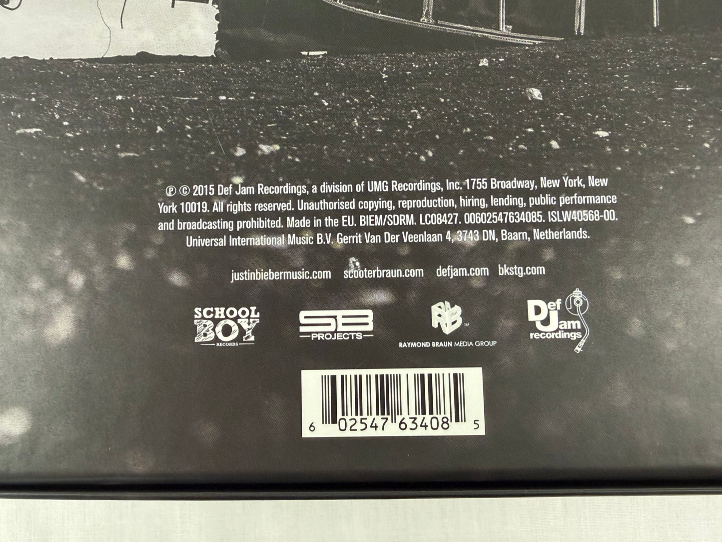 Justin Bieber Purpose Limited Fan Box Edition CD Box Set w/ Sealed T-Shirt Postcards Def Jam