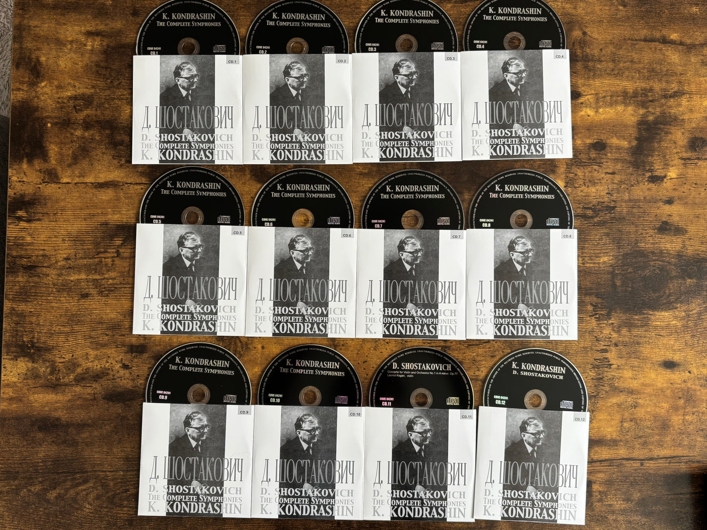 K.Kondrashin D.Shostakovich The Complete Symphonies 12 CD Box Set CDVE 04241