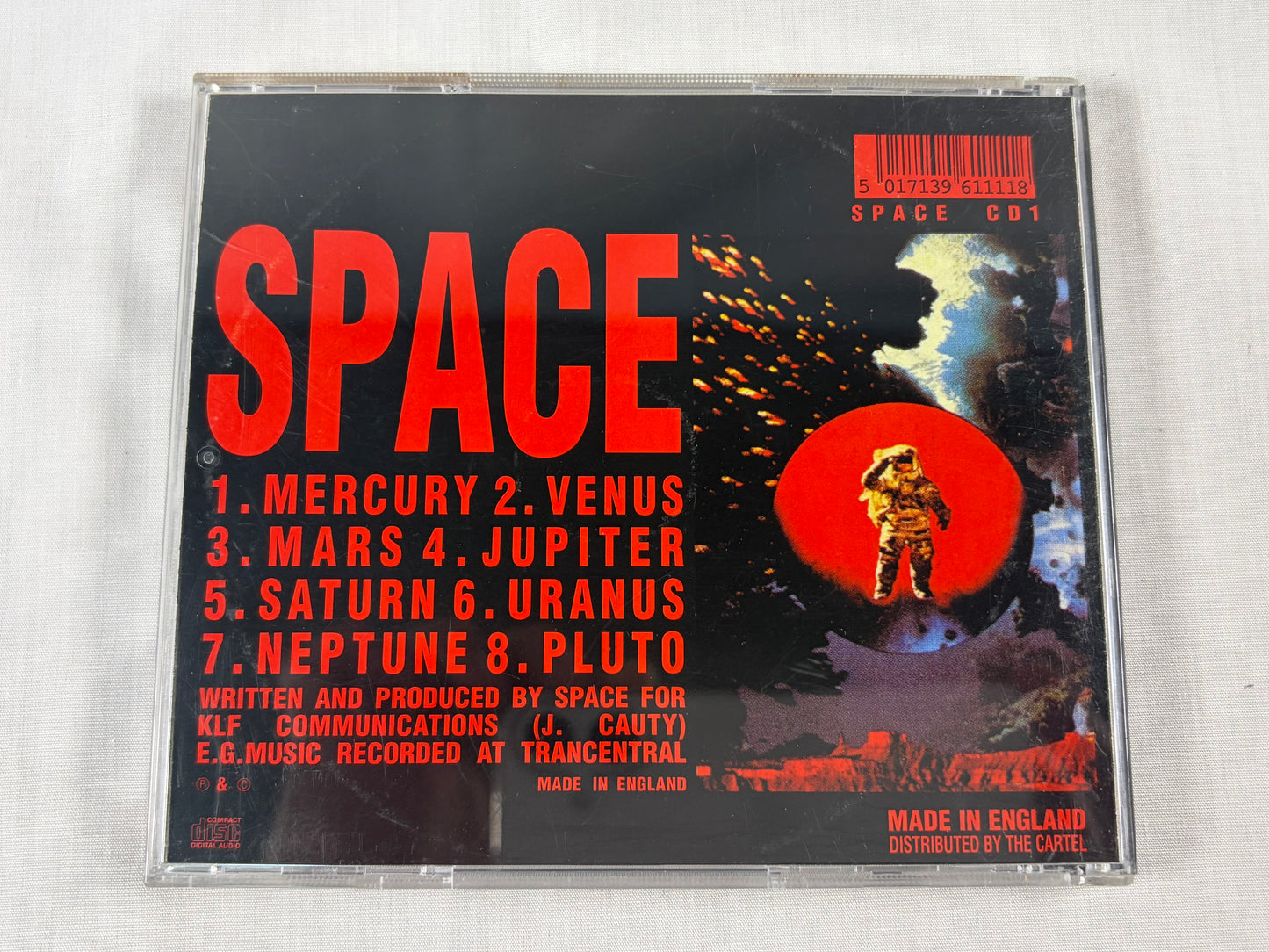 Space UK CD E.G. Music Jimmy Cauty The KLF Ambient Electronic Album SPACE CD1