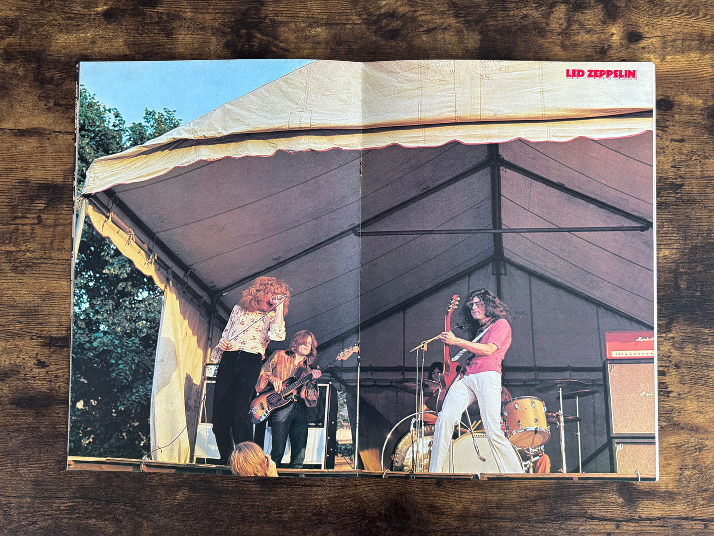 Led Zeppelin Japan Tour Program Book 1971 Kyodo Rock Carnival Vintage Booklet Concert Pamphlet