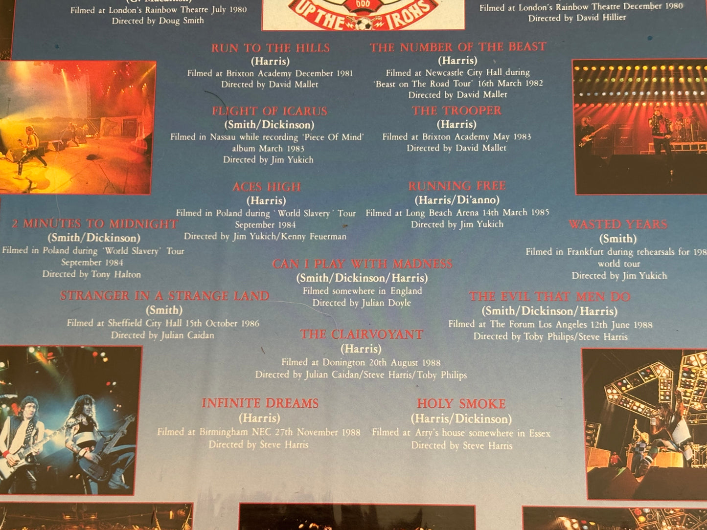 Iron Maiden The First Ten Years Japan LaserDisc LD w/ OBI 1990 Heavy Metal Videos