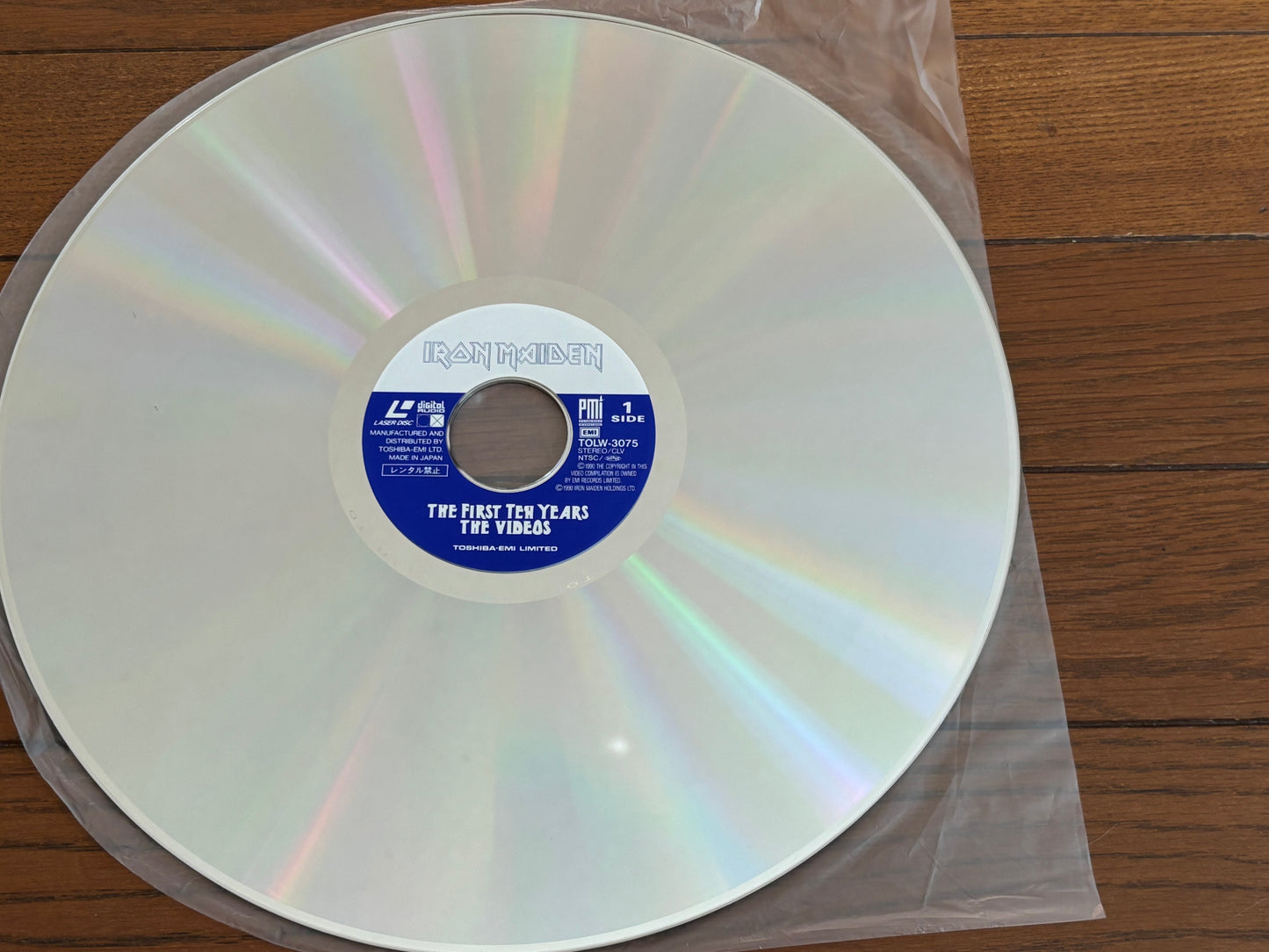 Iron Maiden The First Ten Years Japan LaserDisc LD w/ OBI 1990 Heavy Metal Videos