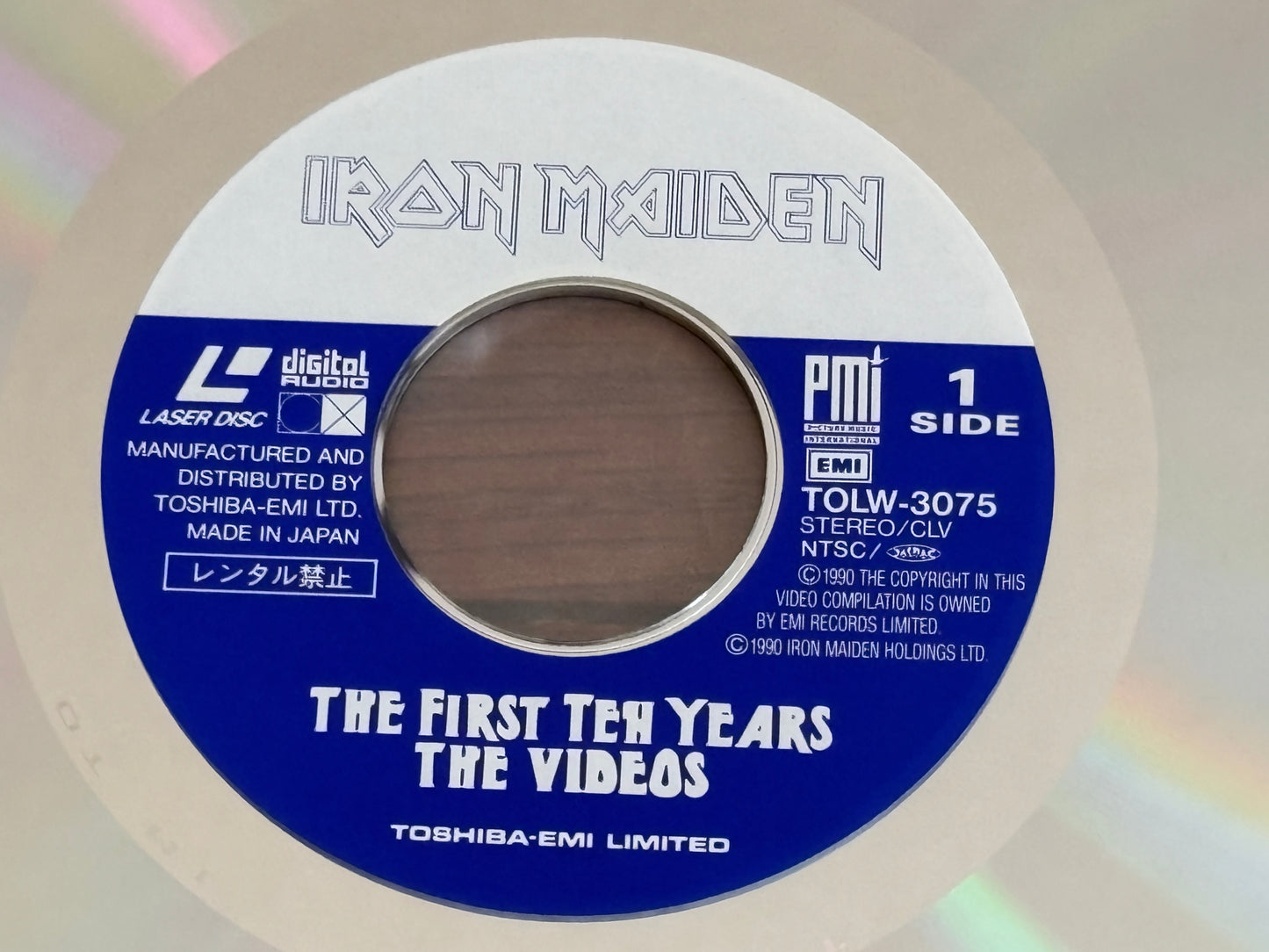 Iron Maiden The First Ten Years Japan LaserDisc LD w/ OBI 1990 Heavy Metal Videos