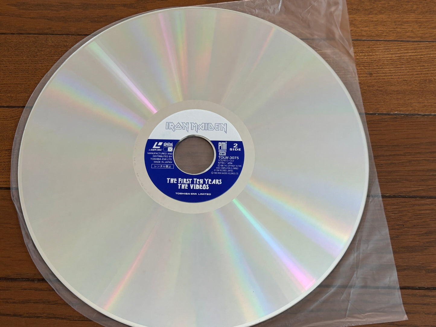 Iron Maiden The First Ten Years Japan LaserDisc LD w/ OBI 1990 Heavy Metal Videos