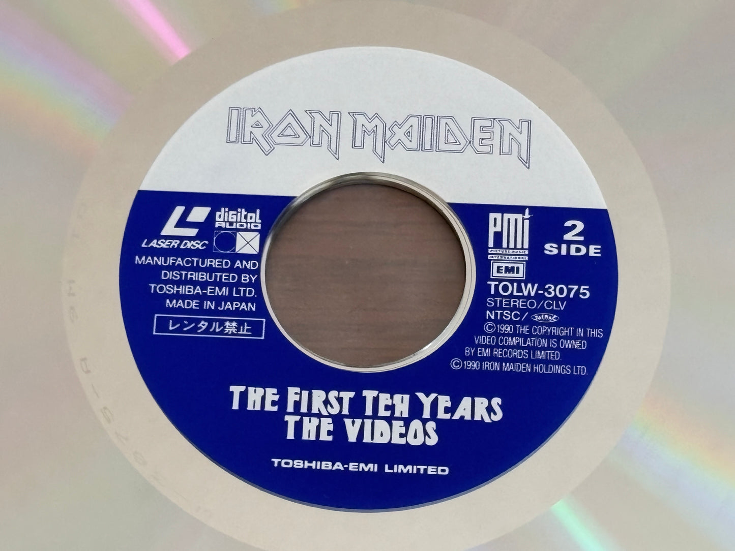 Iron Maiden The First Ten Years Japan LaserDisc LD w/ OBI 1990 Heavy Metal Videos