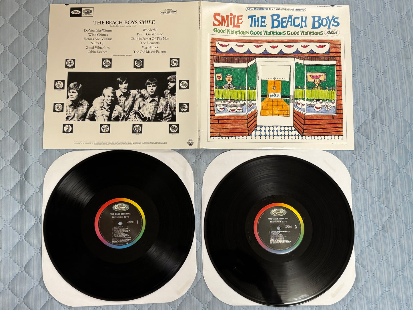 The Beach Boys Smile Sessions Collector's Box Set 2 Vinyl LP + 5 CD + 2 EP + T-shirt Capitol