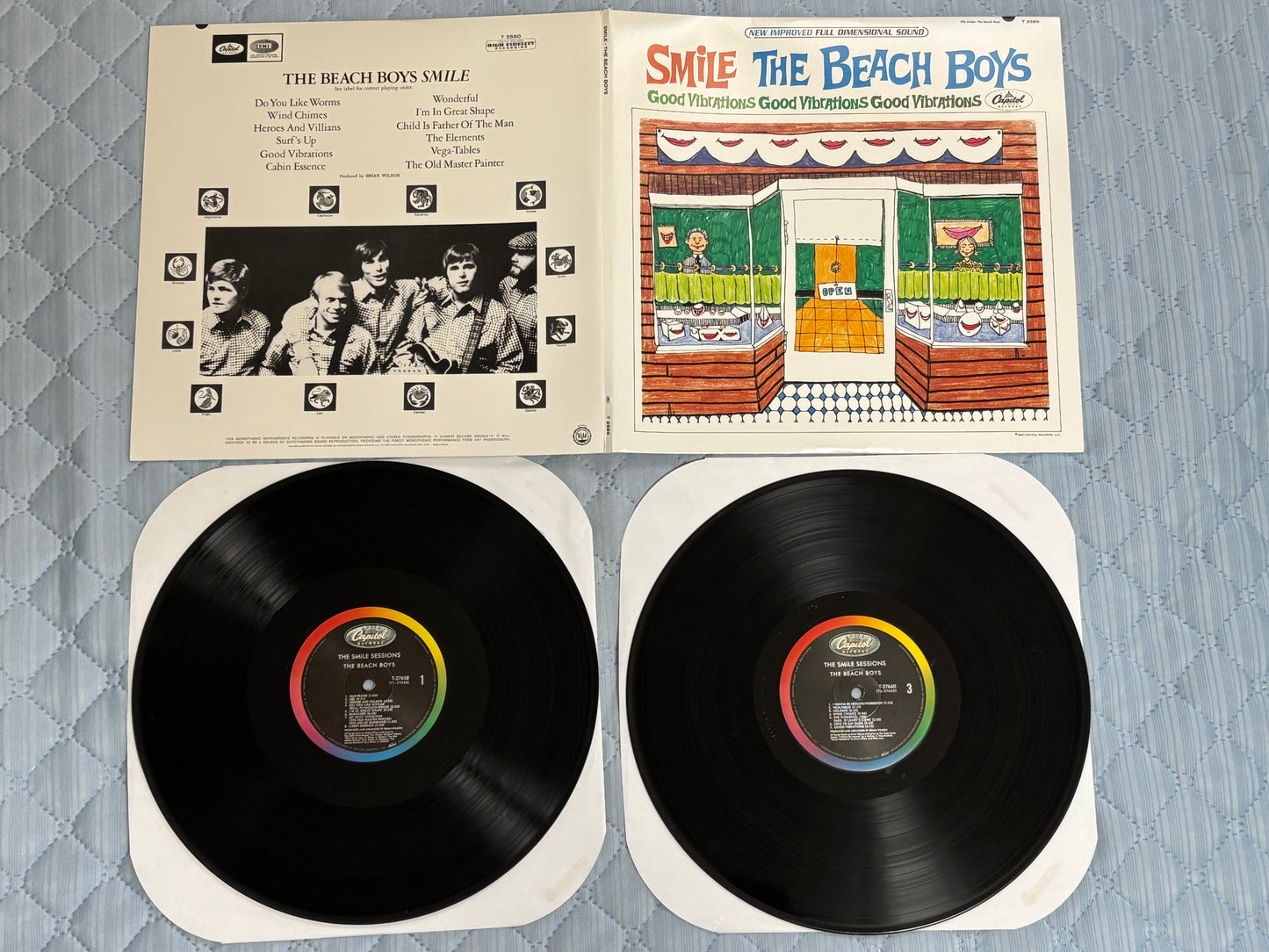 The Beach Boys Smile Sessions Collector's Box Set 2 Vinyl LP + 5 CD + 2 EP + T-shirt Capitol