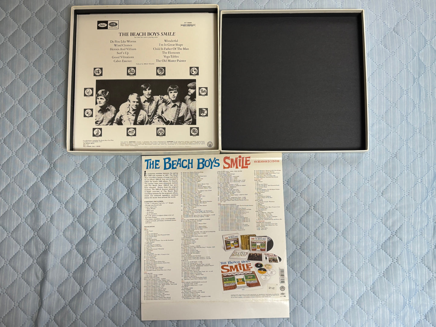 The Beach Boys Smile Sessions Collector's Box Set 2 Vinyl LP + 5 CD + 2 EP + T-shirt Capitol