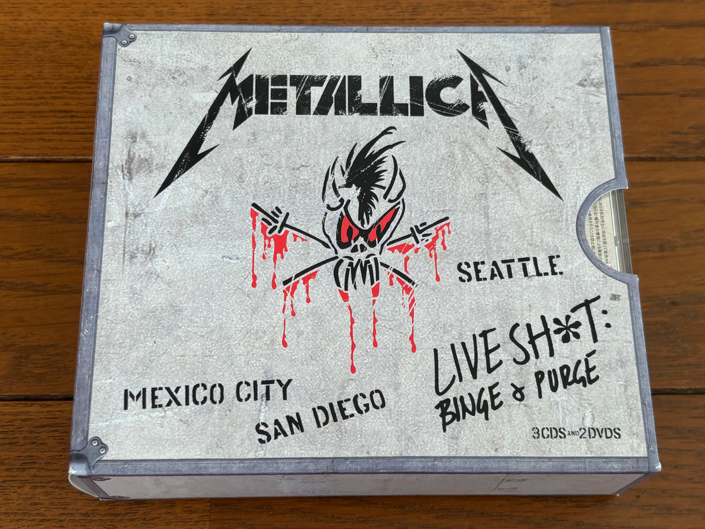 Metallica Live Shit: Binge & Purge 3 CD + 2 DVD Box Set SICP-482/6 Japan Limited Edition w/ Sticker