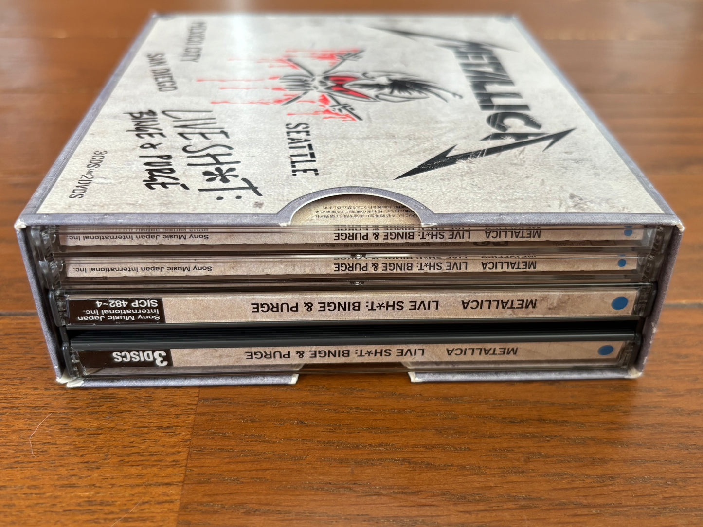 Metallica Live Shit: Binge & Purge 3 CD + 2 DVD Box Set SICP-482/6 Japan Limited Edition w/ Sticker