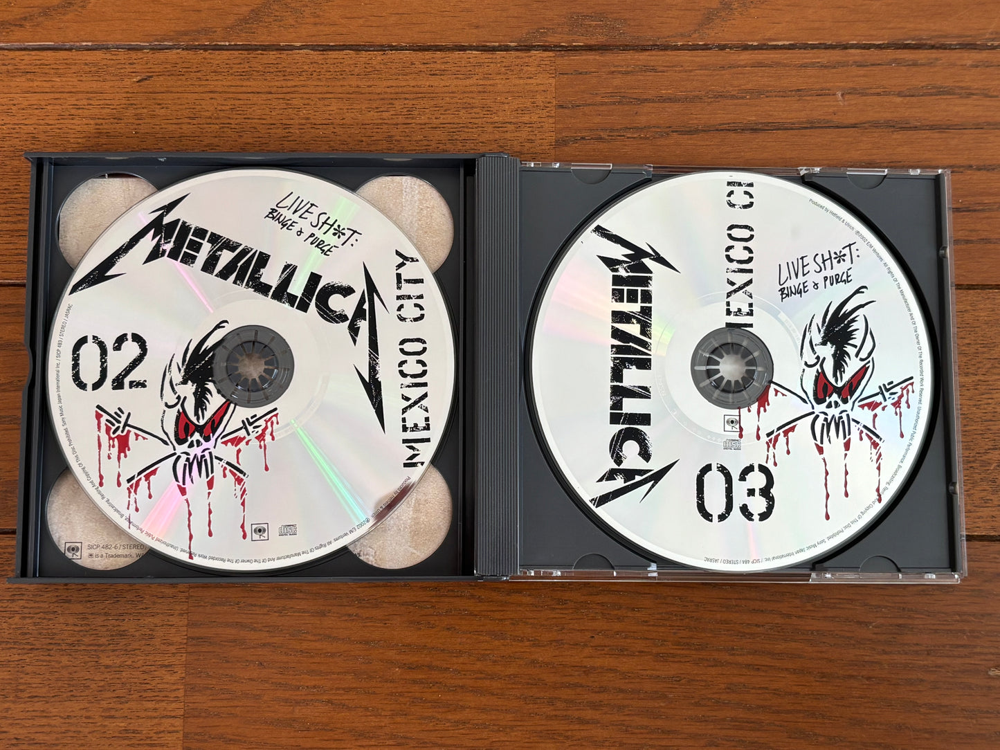 Metallica Live Shit: Binge & Purge 3 CD + 2 DVD Box Set SICP-482/6 Japan Limited Edition w/ Sticker
