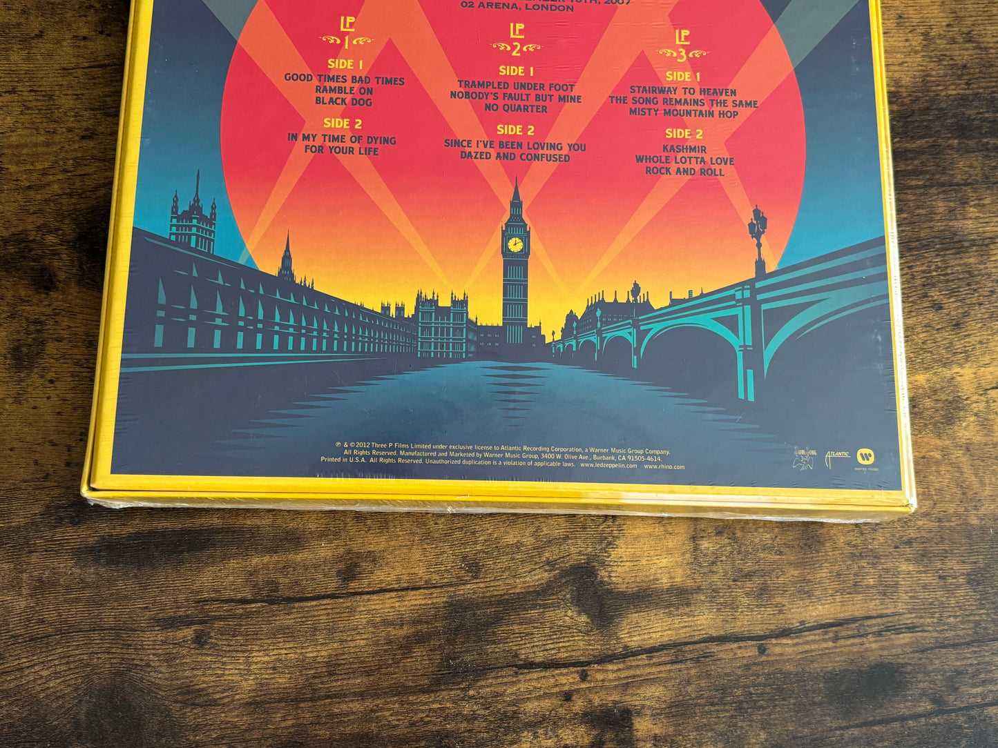 Led Zeppelin Celebration Day 3 Vinyl Records 180g LP Box Set 532632-R1 US 2013 Warner Music