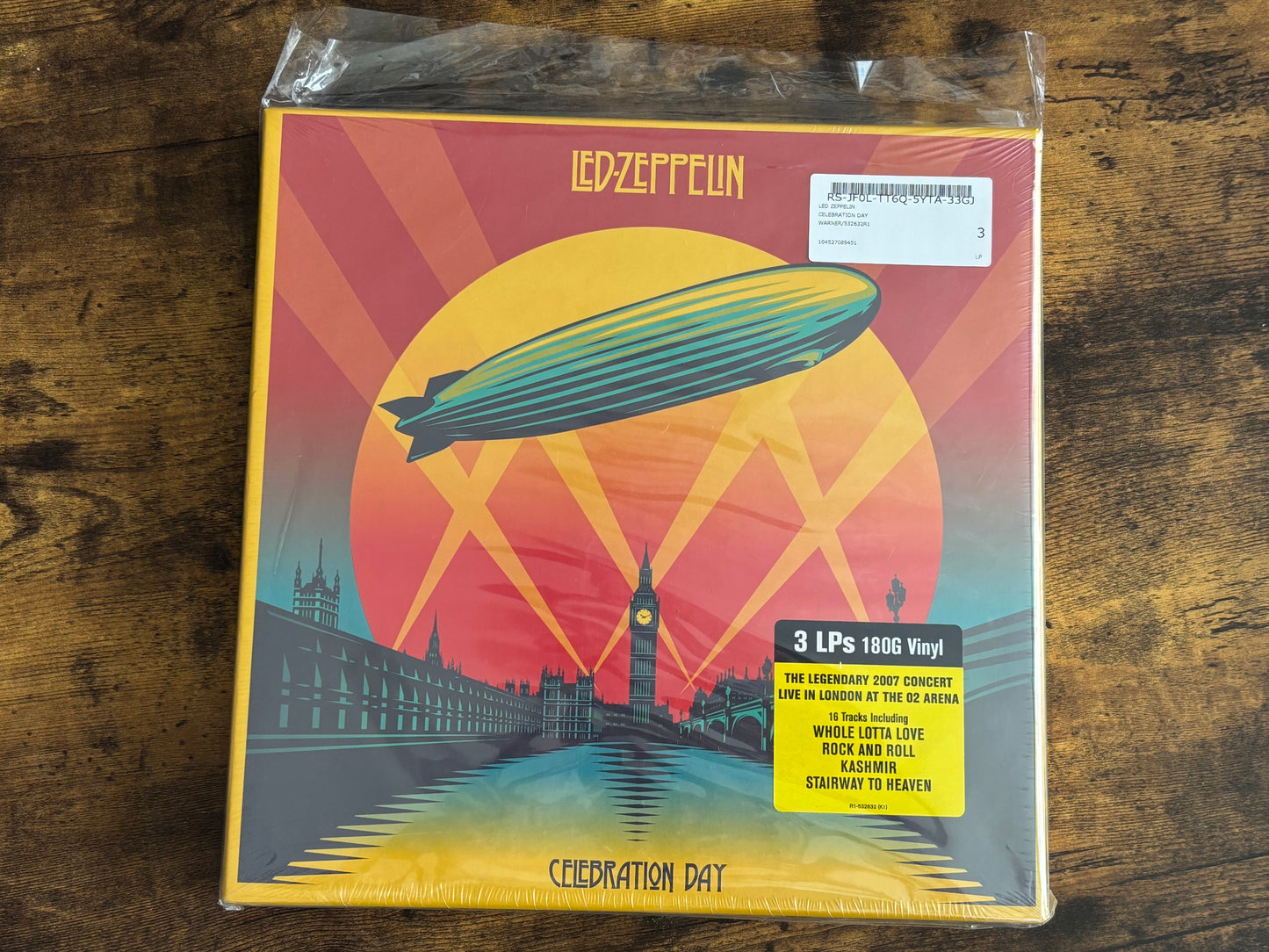 Led Zeppelin Celebration Day 3 Vinyl Records 180g LP Box Set 532632-R1 US 2013 Warner Music