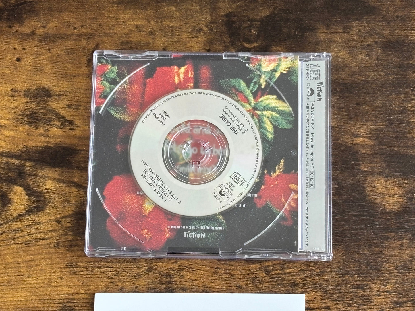 The Cure Never Enough 1990 Japan 3 Inch 8cm CD Single PODP-6005 w/ OBI Polydor