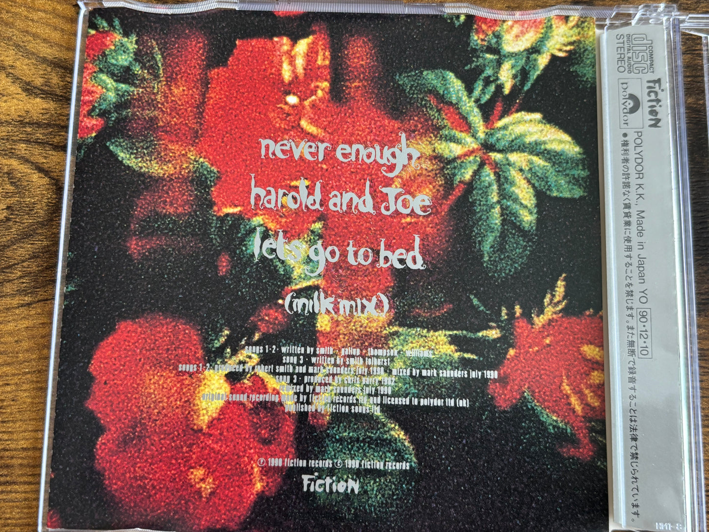 The Cure Never Enough 1990 Japan 3 Inch 8cm CD Single PODP-6005 w/ OBI Polydor