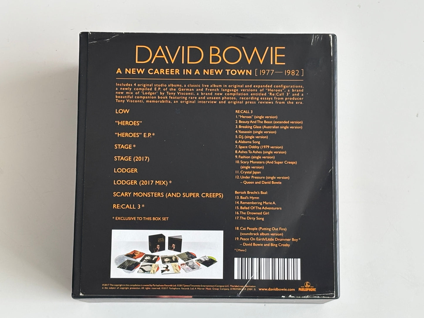 David Bowie A New Career In A New Town 1977–1982 11 CD Box Set 2017
