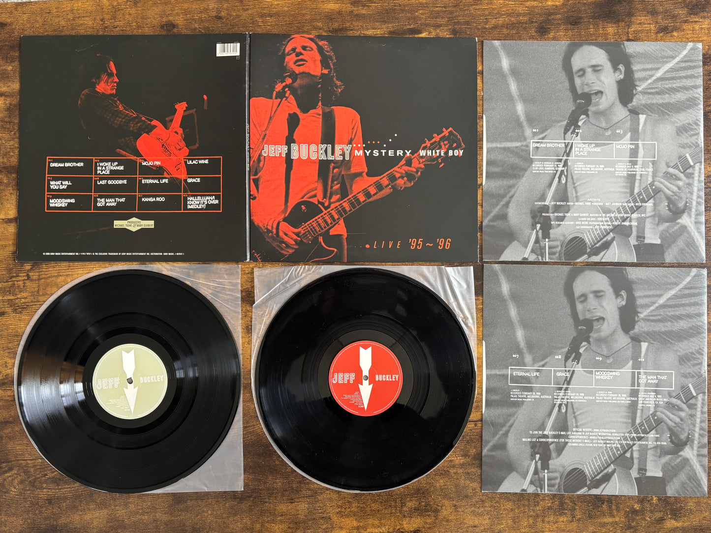 Jeff Buckley Mystery White Boy 2LP Live 95 96 Columbia 2000 Europe Original Vinyl