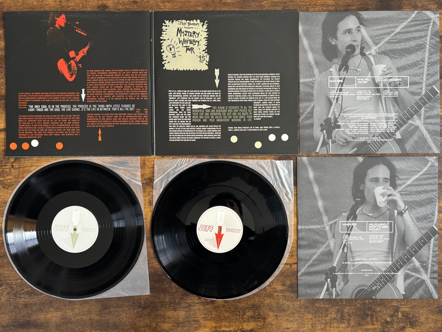Jeff Buckley Mystery White Boy 2LP Live 95 96 Columbia 2000 Europe Original Vinyl