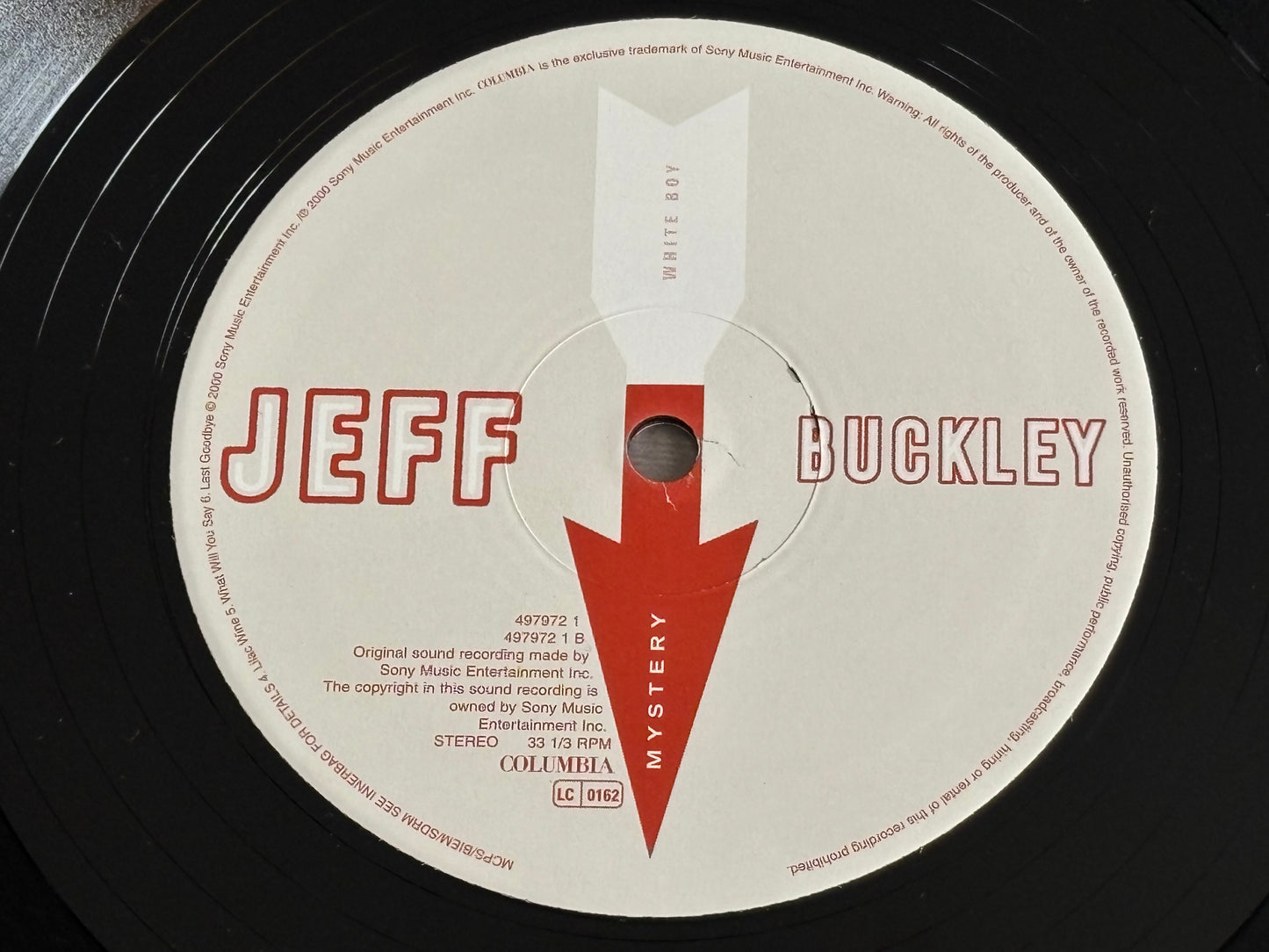 Jeff Buckley Mystery White Boy 2LP Live 95 96 Columbia 2000 Europe Original Vinyl