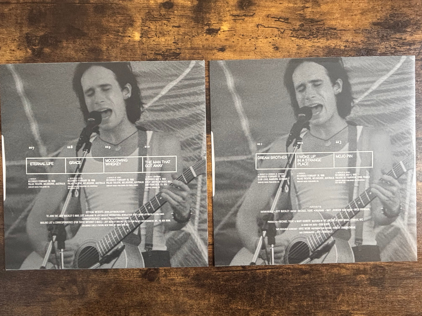 Jeff Buckley Mystery White Boy 2LP Live 95 96 Columbia 2000 Europe Original Vinyl