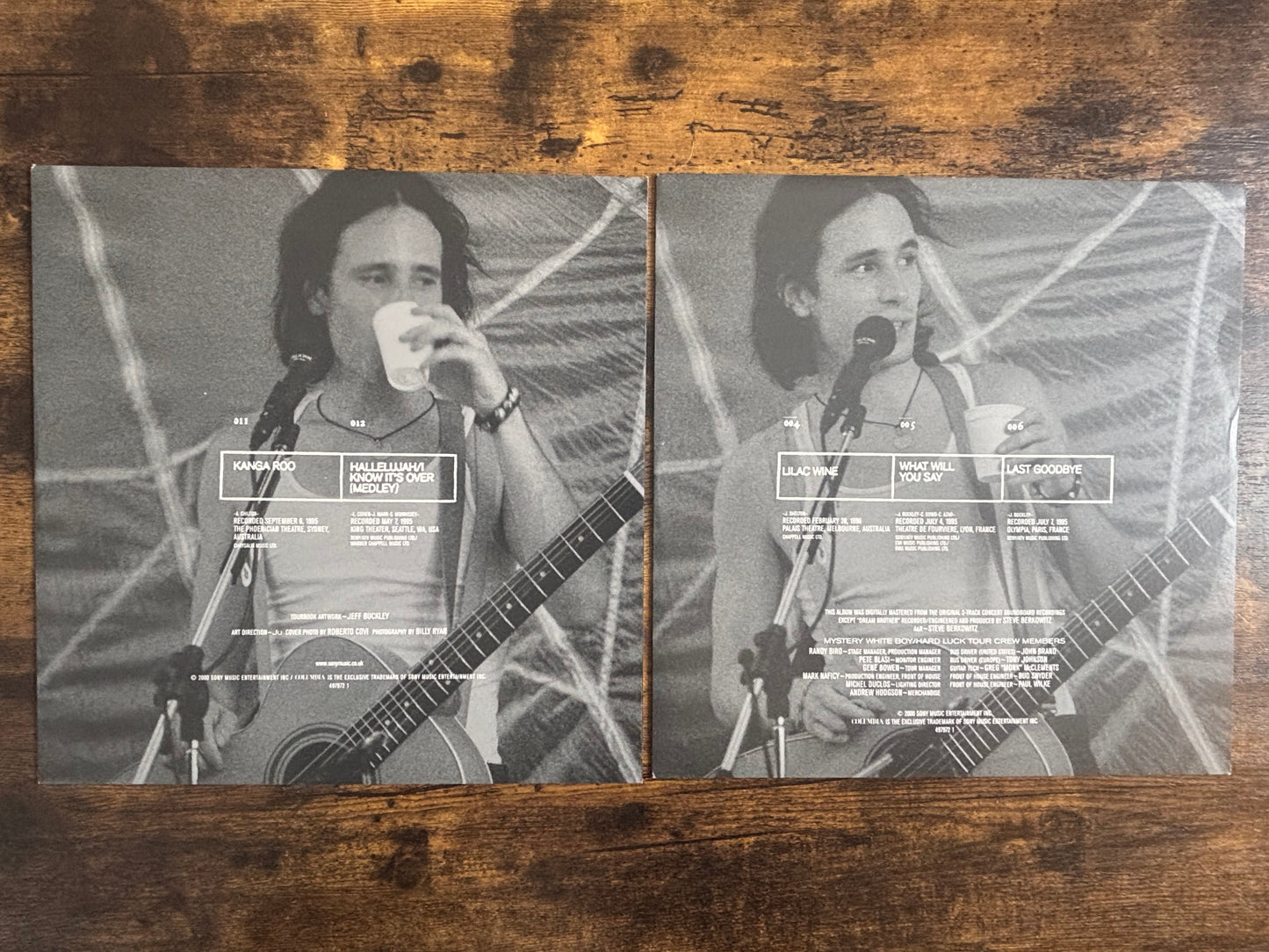 Jeff Buckley Mystery White Boy 2LP Live 95 96 Columbia 2000 Europe Original Vinyl
