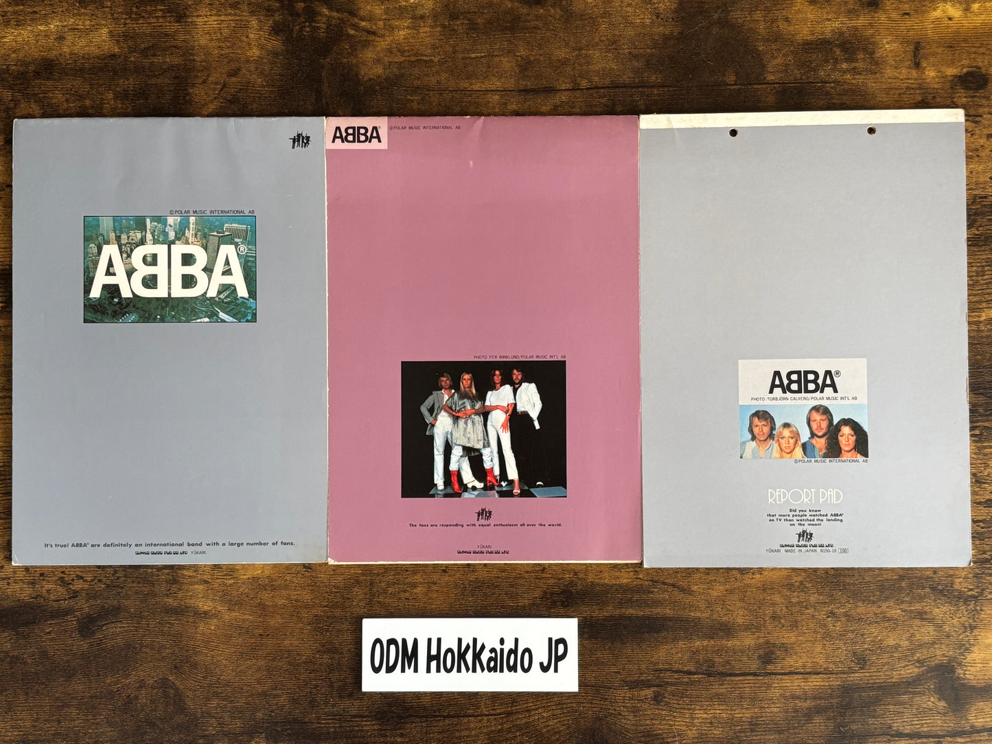 ABBA Vintage 1970s Japan Official Stationery Lot 3 Letter Paper Report Pad