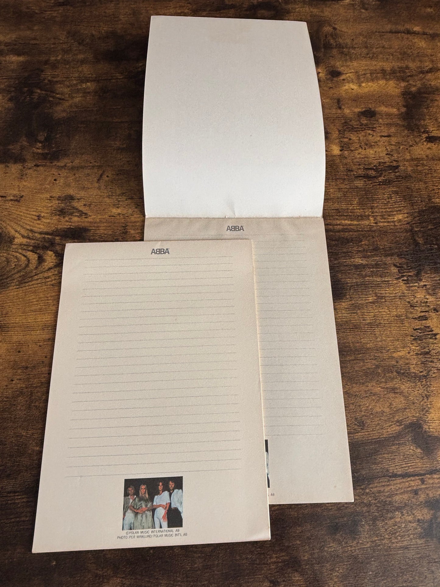 ABBA Vintage 1970s Japan Official Stationery Lot 3 Letter Paper Report Pad