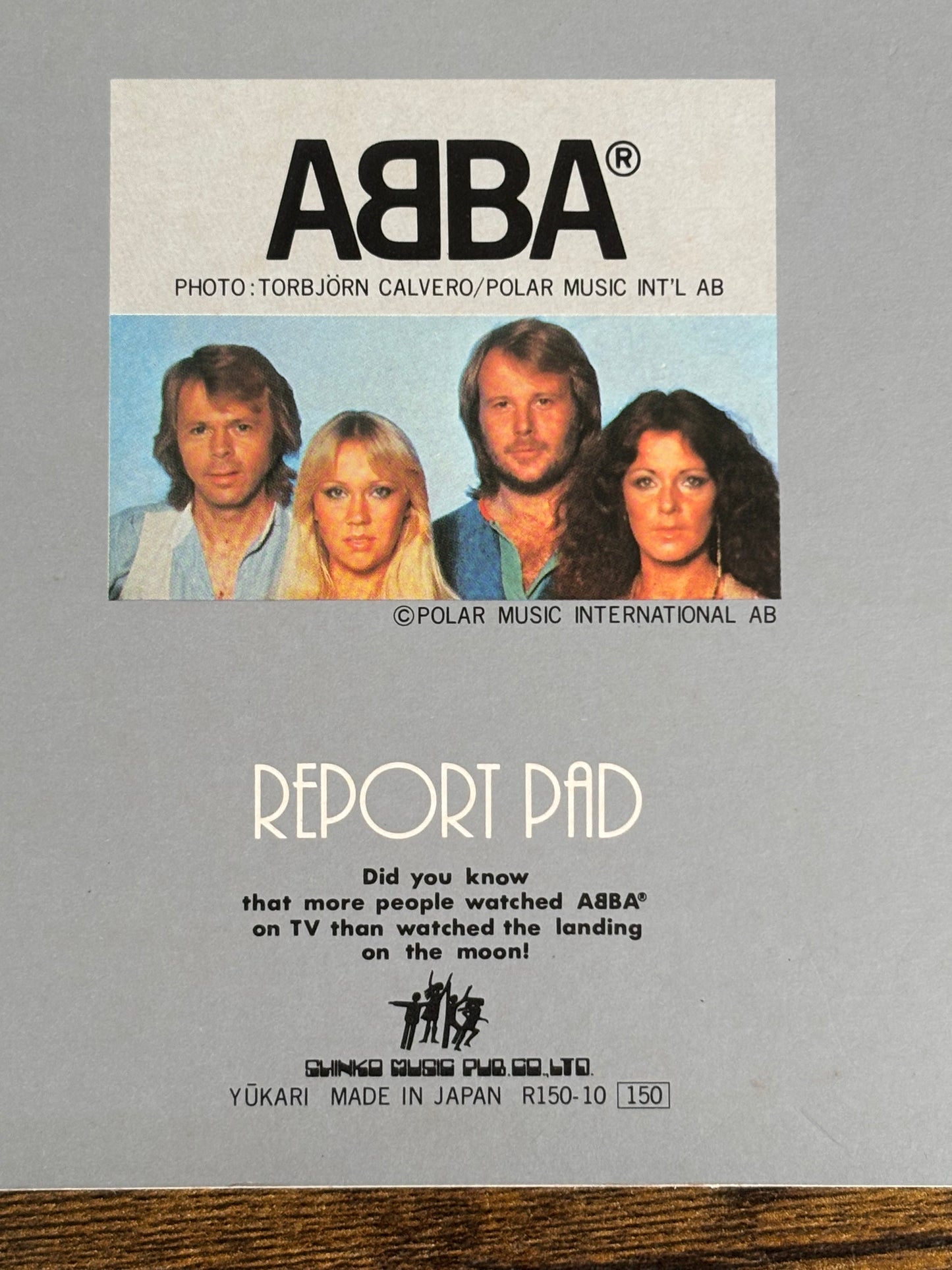 ABBA Vintage 1970s Japan Official Stationery Lot 3 Letter Paper Report Pad