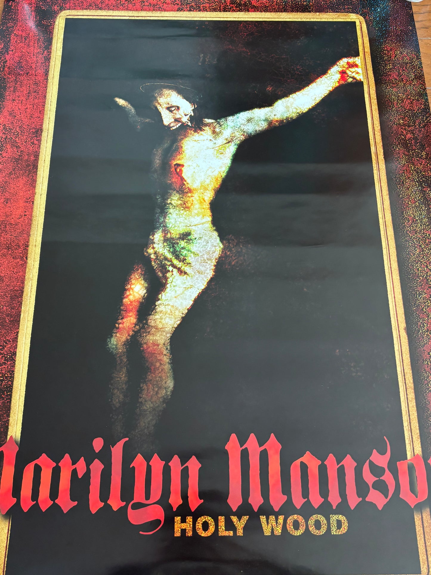 Marilyn Manson Holy Wood Promo Poster 2000 B2 Size Nothing Universal Japan Not For Sale