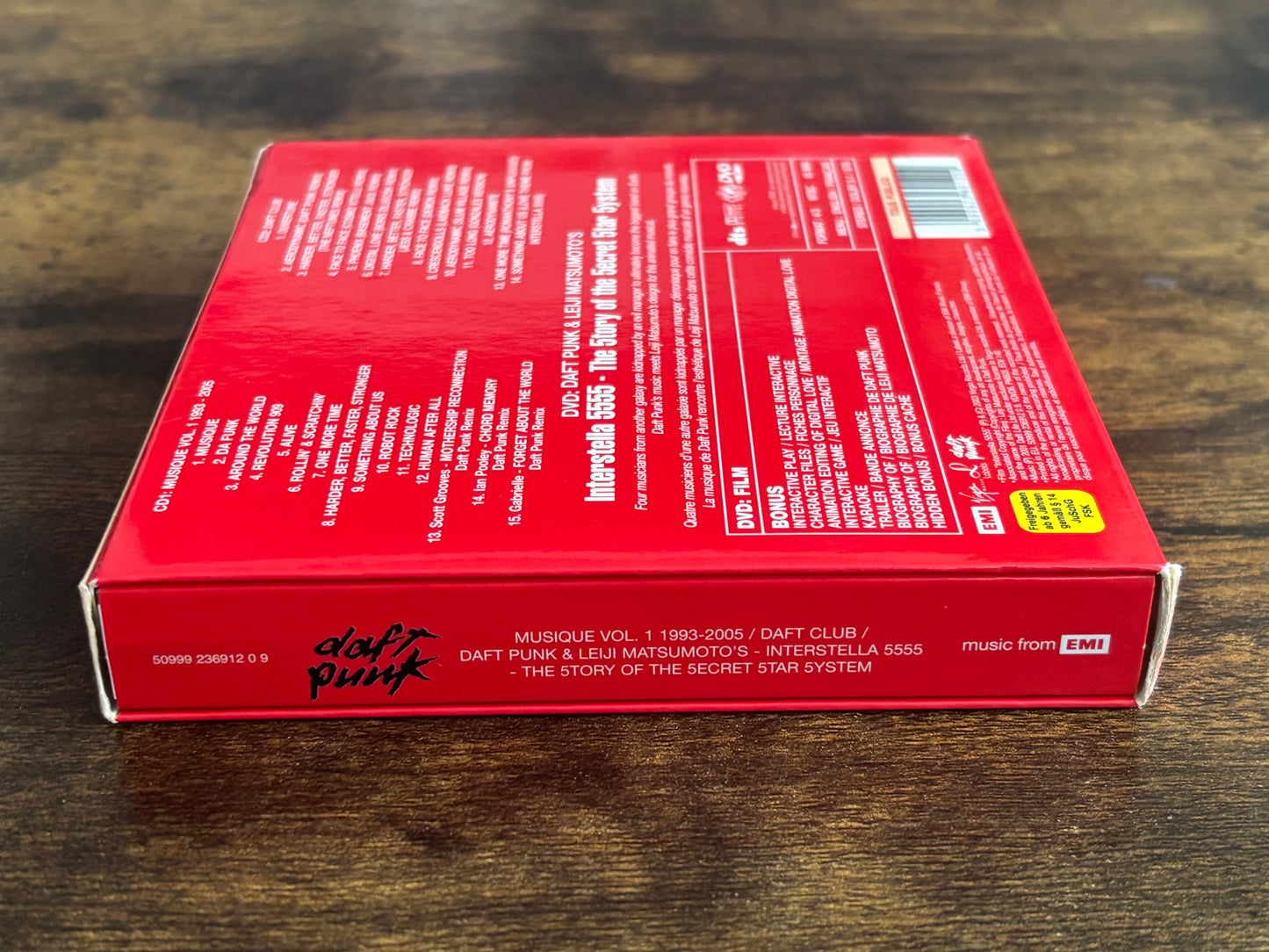 Daft Punk Musique Vol.1 1993–2005 2CD+DVD Set Interstella 5555 Leiji Matsumoto Limited Edition Box Set