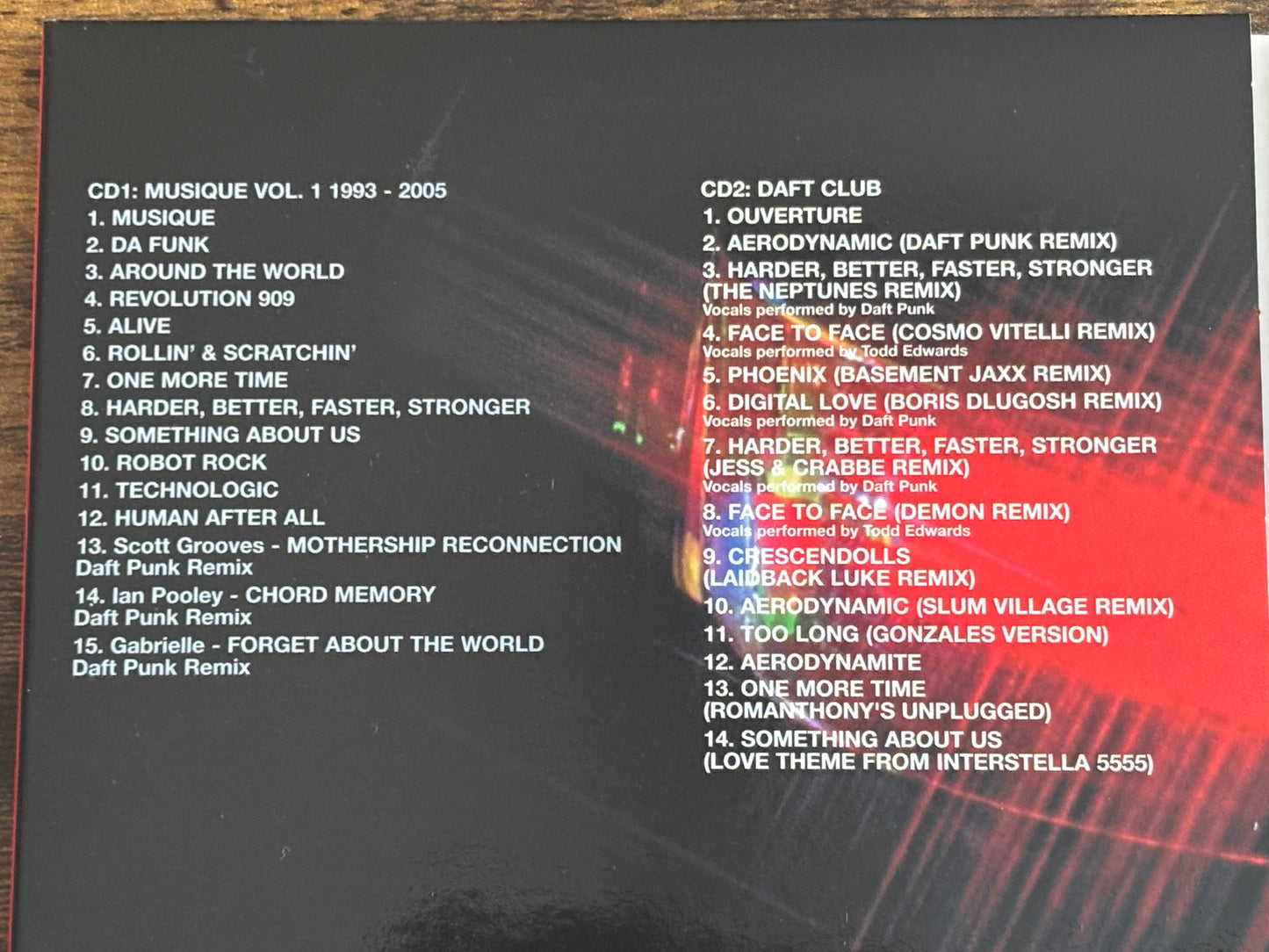 Daft Punk Musique Vol.1 1993–2005 2CD+DVD Set Interstella 5555 Leiji Matsumoto Limited Edition Box Set