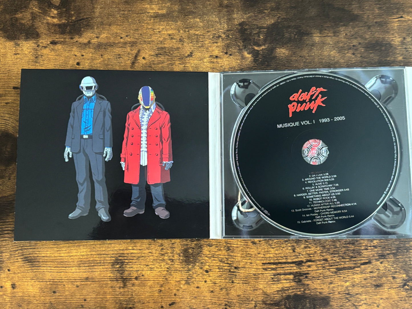 Daft Punk Musique Vol.1 1993–2005 2CD+DVD Set Interstella 5555 Leiji Matsumoto Limited Edition Box Set