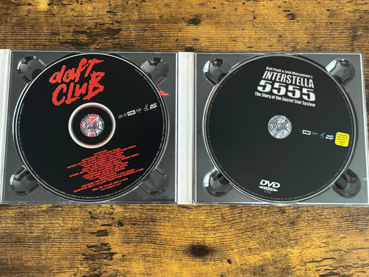 Daft Punk Musique Vol.1 1993–2005 2CD+DVD Set Interstella 5555 Leiji Matsumoto Limited Edition Box Set