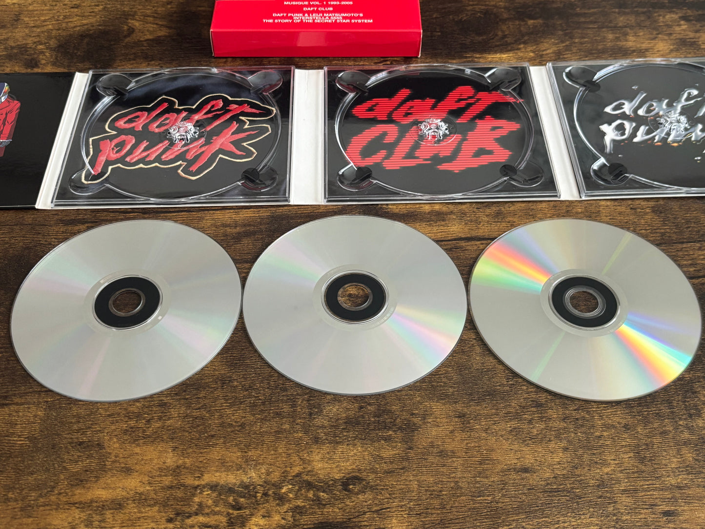 Daft Punk Musique Vol.1 1993–2005 2CD+DVD Set Interstella 5555 Leiji Matsumoto Limited Edition Box Set