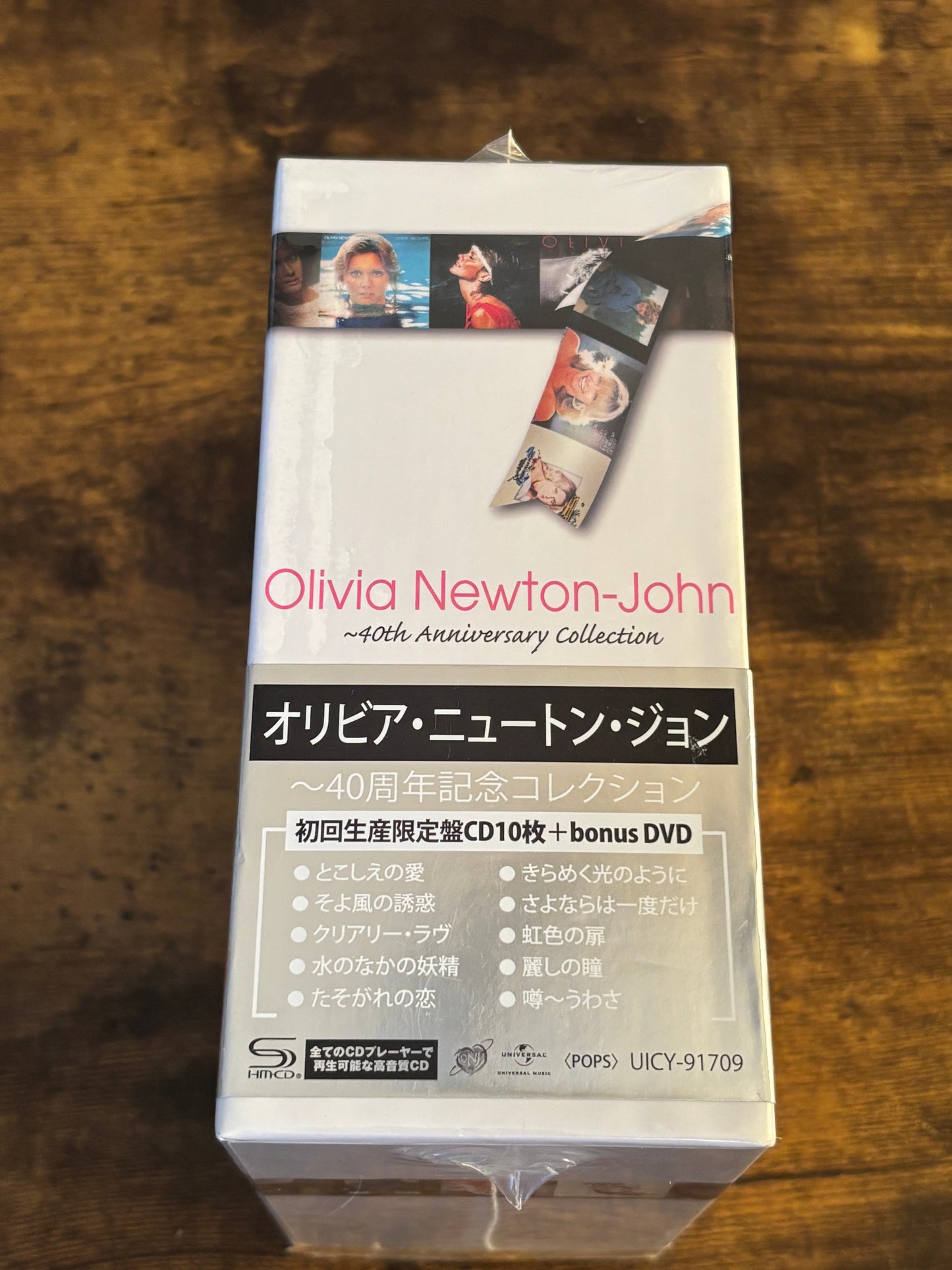 Olivia Newton-John 40th Anniversary Collection 10SHM-CD+DVD Box Set Japan 2010 w/ OBI