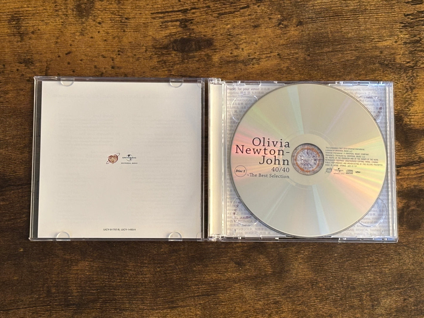 Olivia Newton-John 40/40 The Best Selection 2CD 2010 Japan SHM-CD UICY-91707/8 Bonus Track