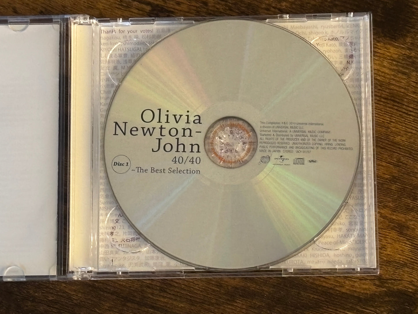 Olivia Newton-John 40/40 The Best Selection 2CD 2010 Japan SHM-CD UICY-91707/8 Bonus Track