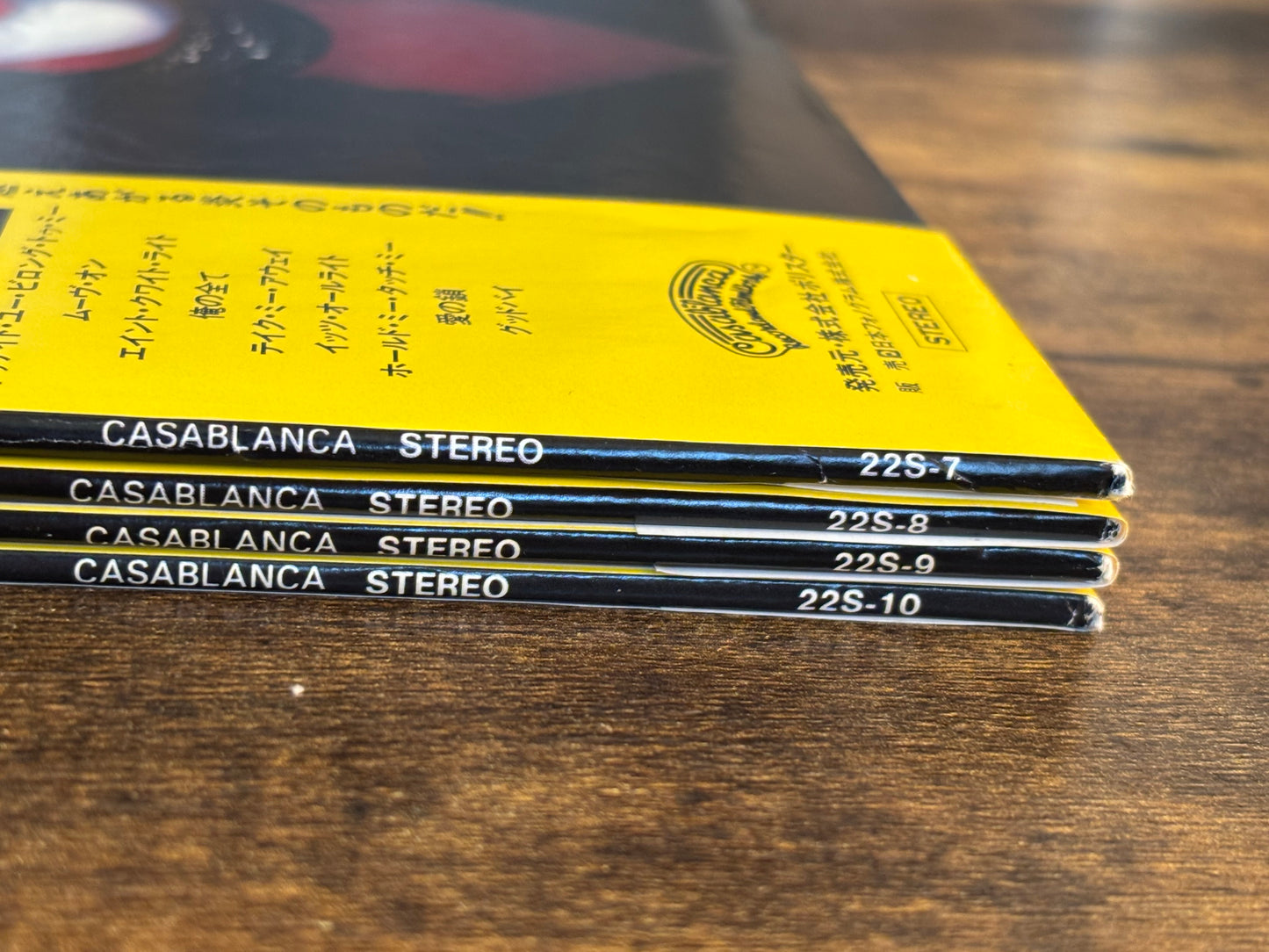 KISS Solo LP Set Japan 1980 Polystar Yellow OBI Complete 22S-7 8 9 10 Casablanca Paul Stanley Gene Simmons Ace Frehley Peter Criss