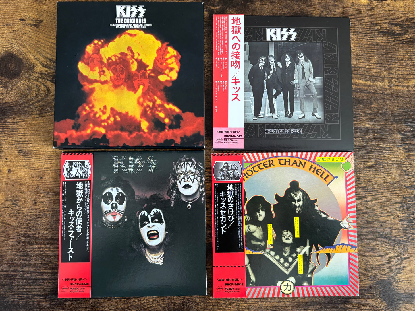 KISS The Originals Japan Mini LP CD 3 Set w/ Slipcase 1998 PolyGram First Three Albums Reissues