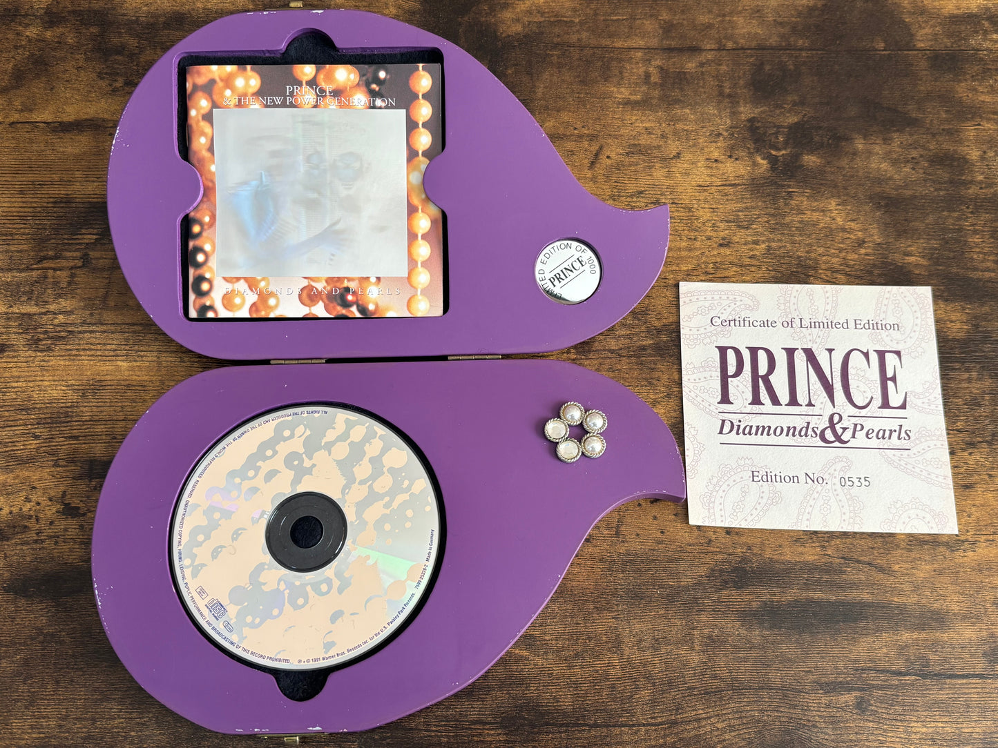 Prince Diamonds and Pearls Limited Box CD 1991 Germany w/ Booklet No.0535/1000