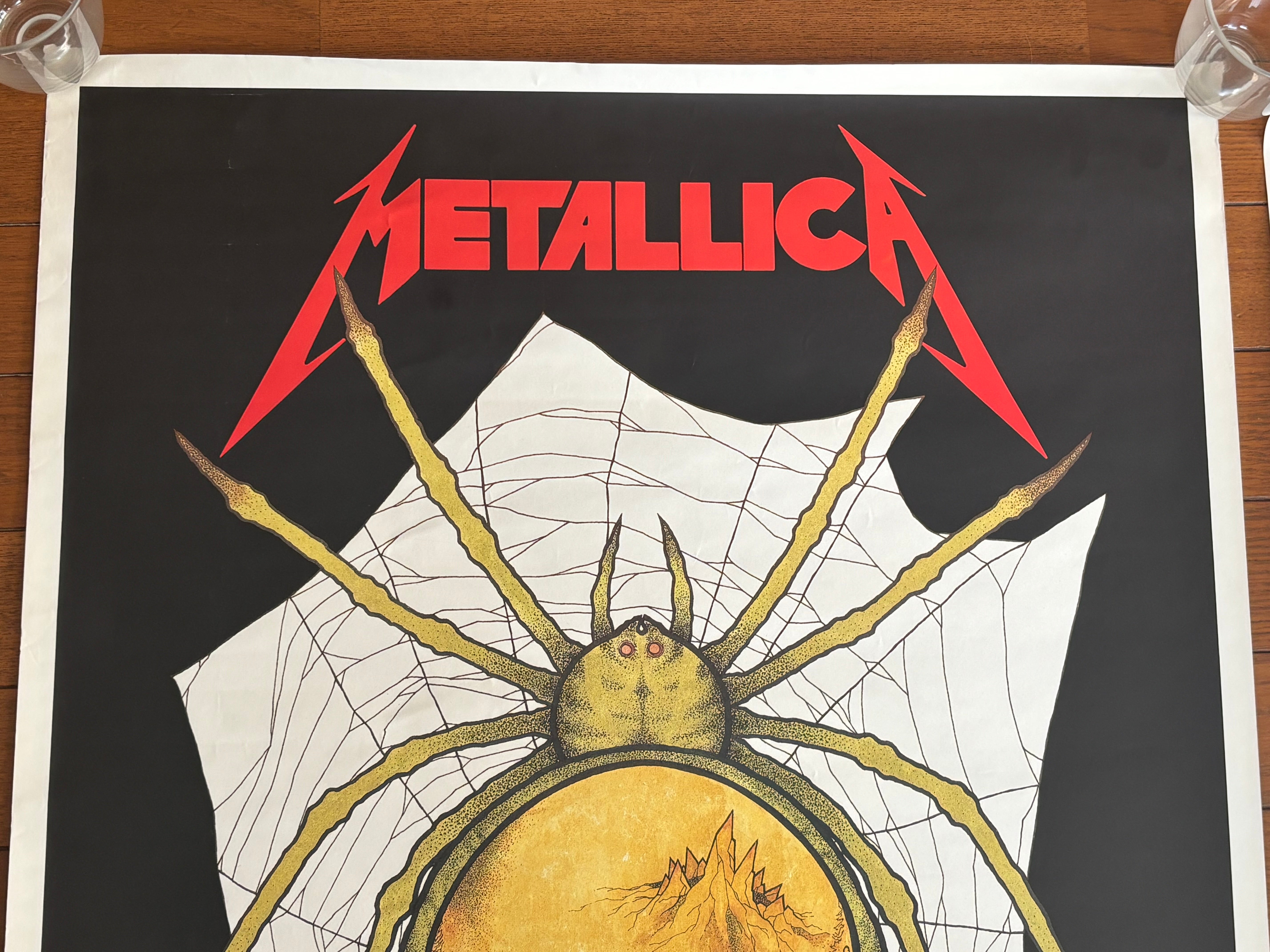 超レア！メタリカ’89年JAPANツアー　ポスター　PUSHEAD Metallica 1989 Japan Tour Posters Set of 2 Pushead Promo A1 Spider